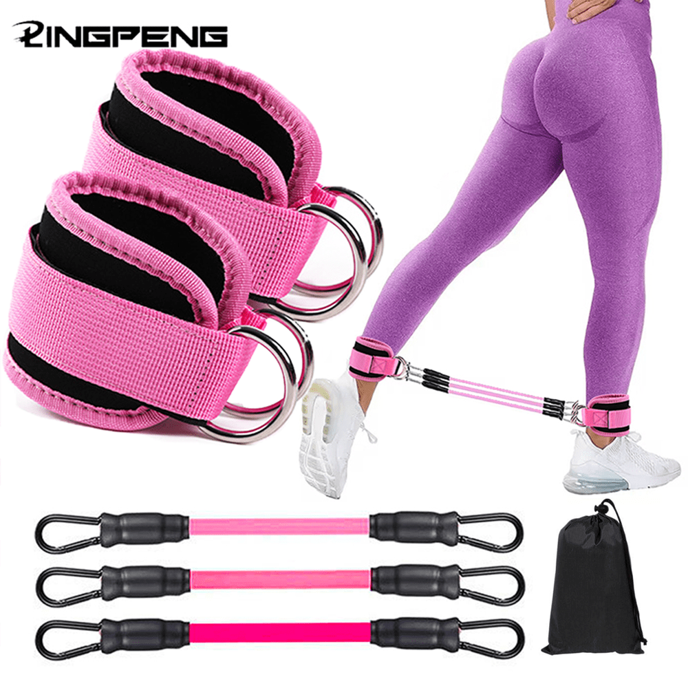 Home Gym Recommendations - Faixas de Resistência para Tornozelo Portáteis