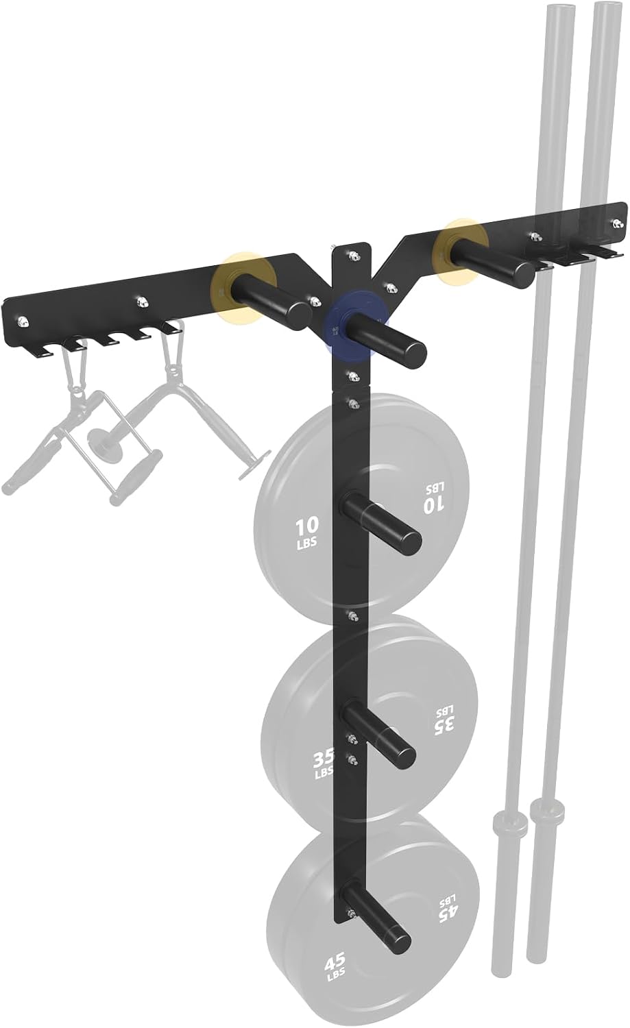 Home Gym In Garage - Suporte de Parede para Armazenamento de