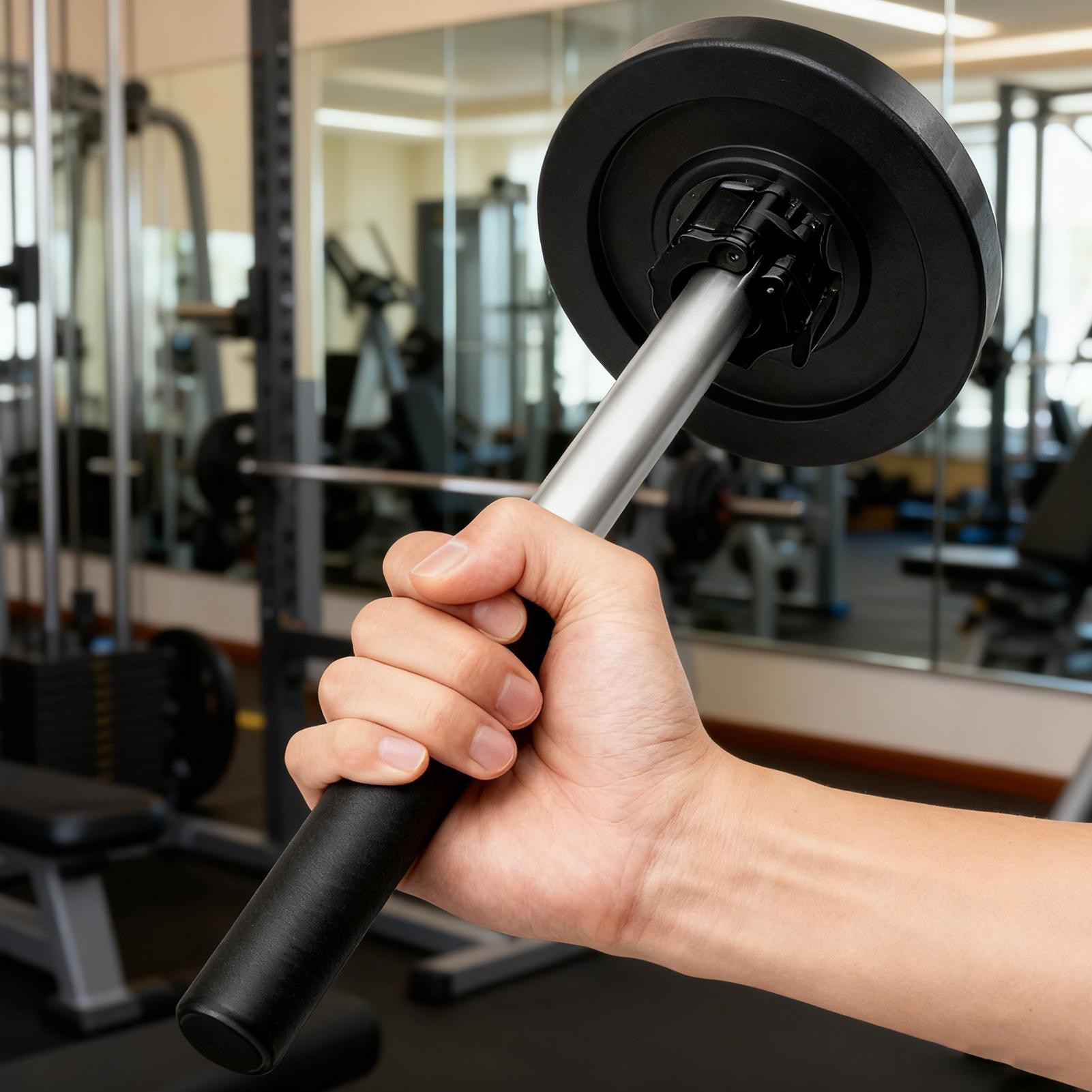 Home Gym Routine - Barra de pulso com halteres, equipamento