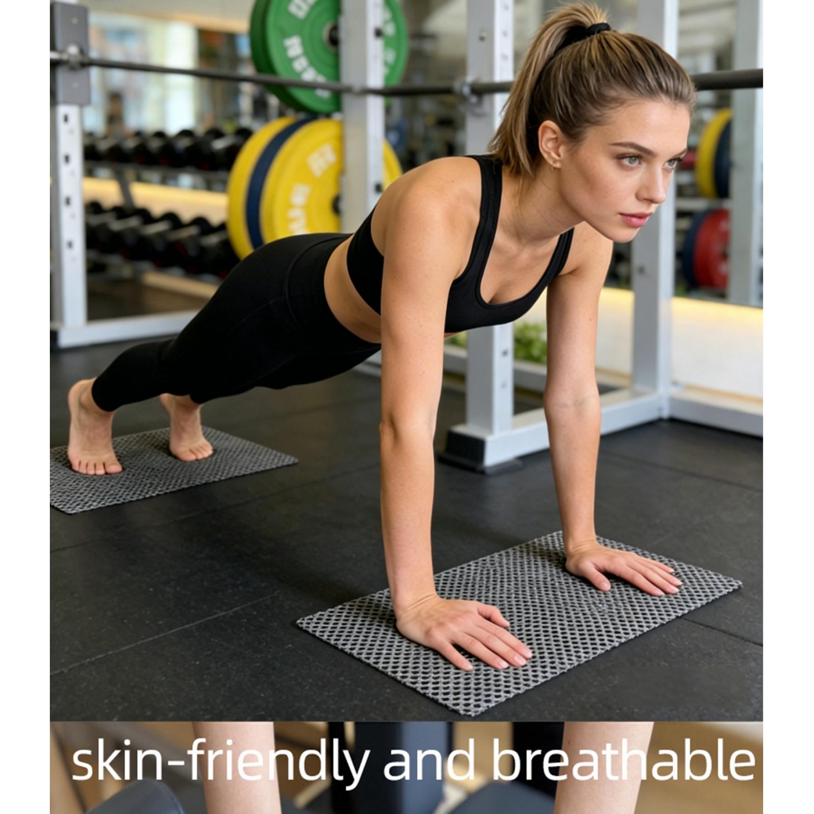 Home Gym Set - Conjunto de 2 Peças: Tapete Antiderrapante