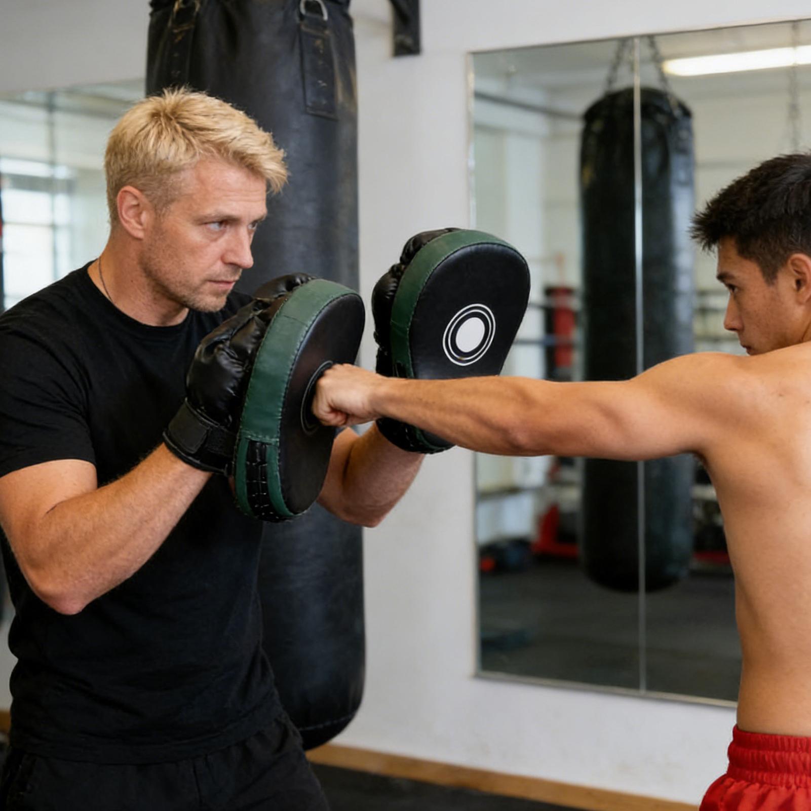 Luvas de boxe de couro pu, equ - Home Gym Routine avaliação e preço