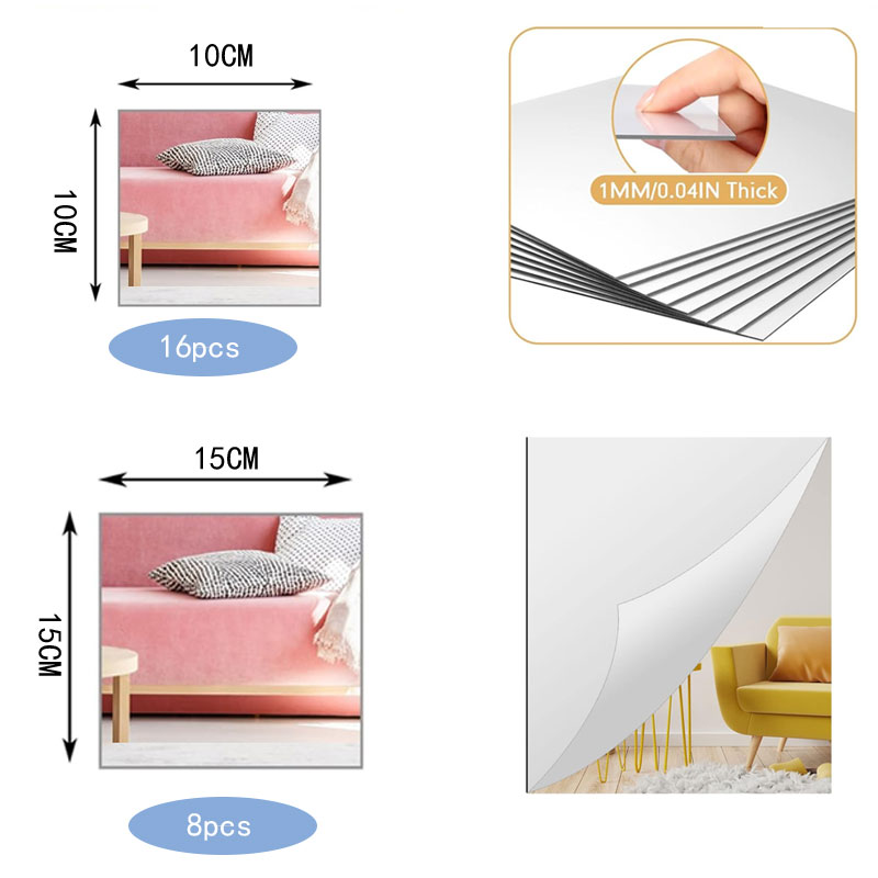 8/16pcs1mm folhas de espelho a - Home Gym Reviews avaliação e preço